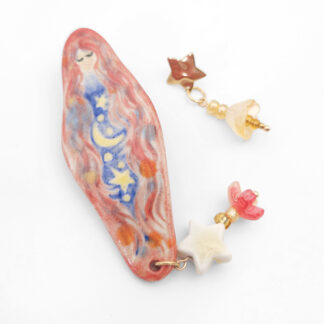 Lilies of the Red Dawn Earrings