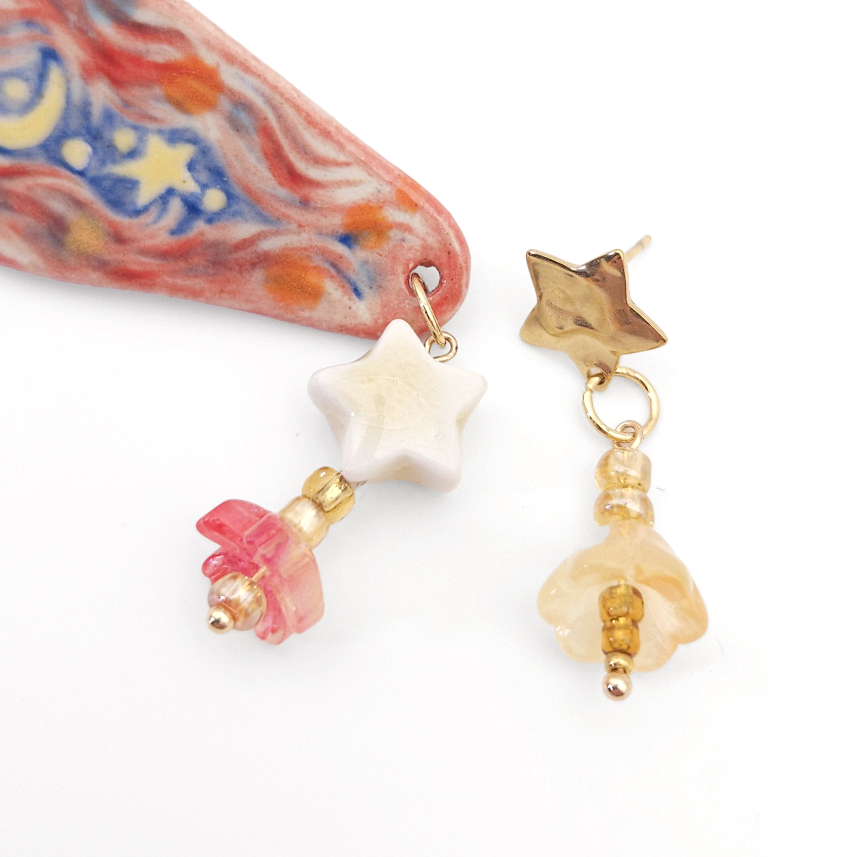 Lilies of the Red Dawn Earrings - Image 2